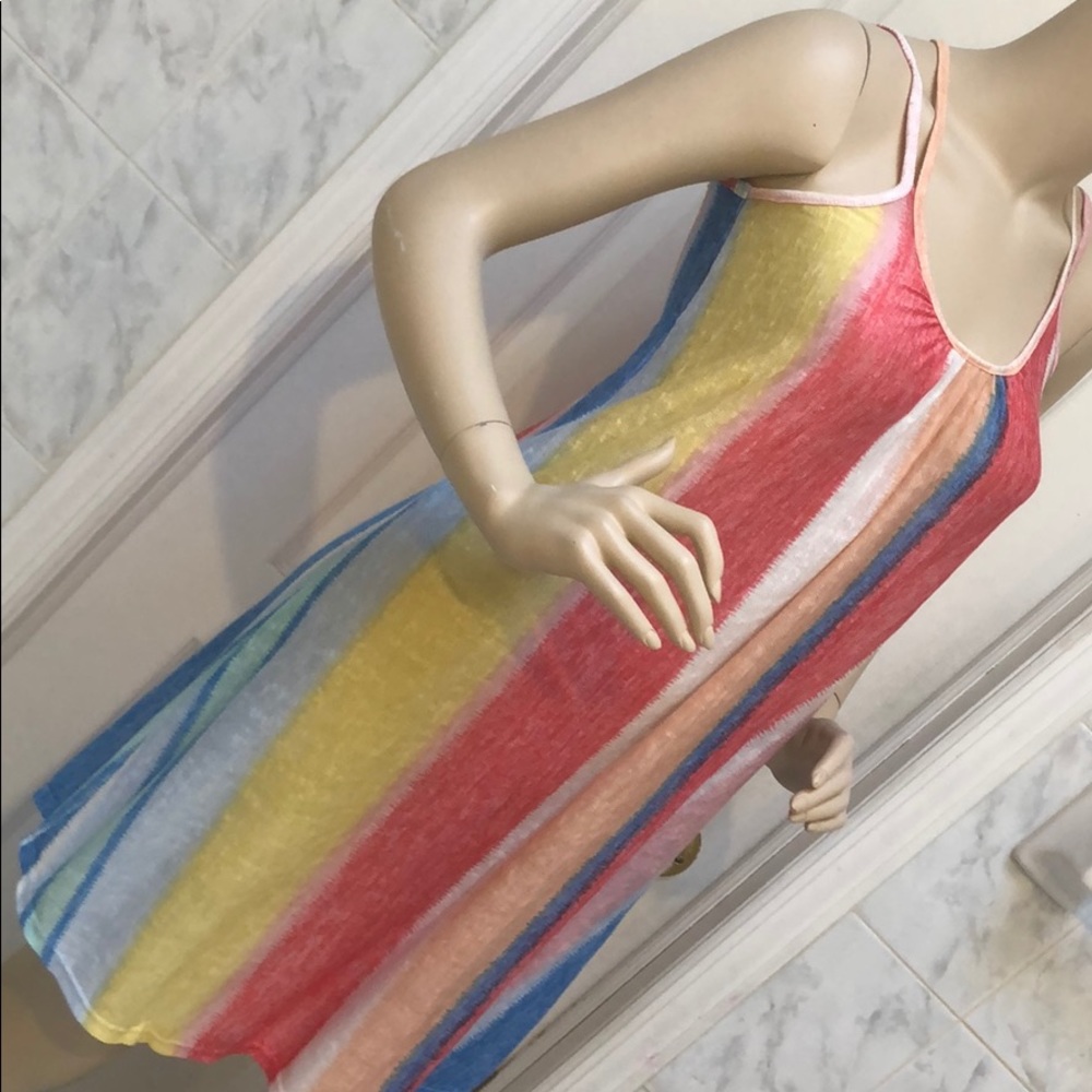 RAINBOW STRIPE DRESS - Picture 6 of 8
